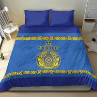 Custom Kazakhstan Hockey Bedding Set Go Kazakh - Wonder Print Shop