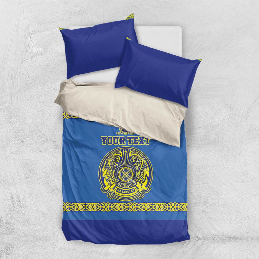 Custom Kazakhstan Hockey Bedding Set Go Kazakh - Wonder Print Shop