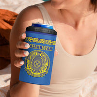Custom Kazakhstan Hockey 4 in 1 Can Cooler Tumbler Go Kazakh - Wonder Print Shop