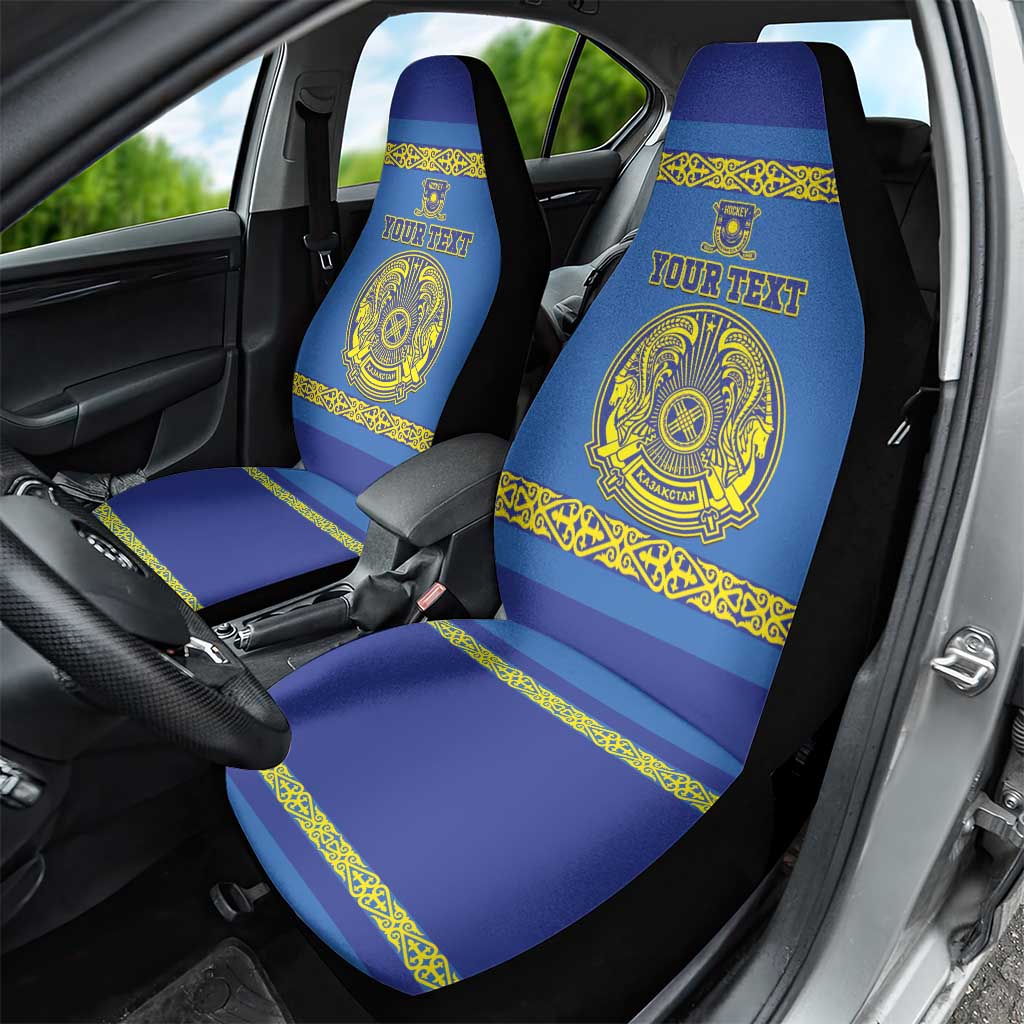 Custom Kazakhstan Hockey Car Seat Cover Go Kazakh - Wonder Print Shop