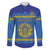 Custom Kazakhstan Hockey Family Matching Long Sleeve Bodycon Dress and Hawaiian Shirt Go Kazakh - Wonder Print Shop
