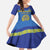 Custom Kazakhstan Hockey Family Matching Off Shoulder Maxi Dress and Hawaiian Shirt Go Kazakh - Wonder Print Shop
