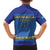 Custom Kazakhstan Hockey Family Matching Off Shoulder Short Dress and Hawaiian Shirt Go Kazakh - Wonder Print Shop