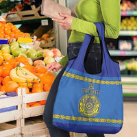 Custom Kazakhstan Hockey Grocery Bag Go Kazakh