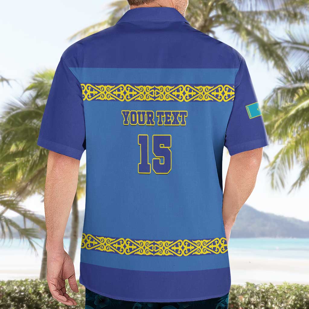 Custom Kazakhstan Hockey Hawaiian Shirt Go Kazakh - Wonder Print Shop