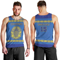 Custom Kazakhstan Hockey Men Tank Top Go Kazakh - Wonder Print Shop