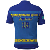 Custom Kazakhstan Hockey Polo Shirt Go Kazakh - Wonder Print Shop