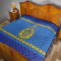 Custom Kazakhstan Hockey Quilt Go Kazakh - Wonder Print Shop