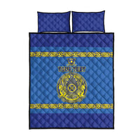 Custom Kazakhstan Hockey Quilt Bed Set Go Kazakh - Wonder Print Shop