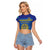 Custom Kazakhstan Hockey Raglan Cropped T Shirt Go Kazakh - Wonder Print Shop