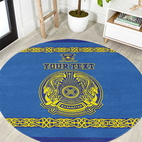 Custom Kazakhstan Hockey Round Carpet Go Kazakh