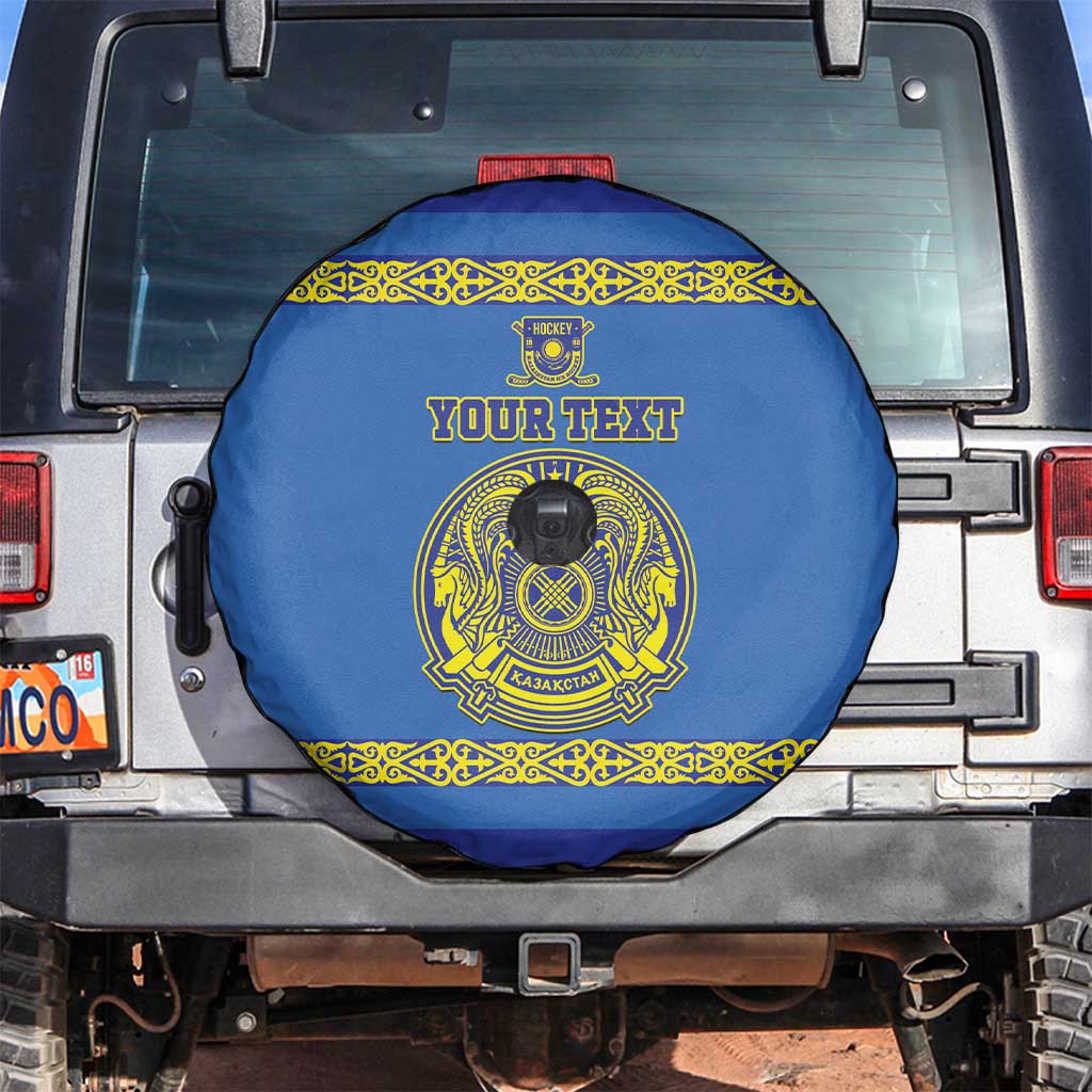 Custom Kazakhstan Hockey Spare Tire Cover Go Kazakh - Wonder Print Shop