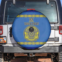 Custom Kazakhstan Hockey Spare Tire Cover Go Kazakh - Wonder Print Shop