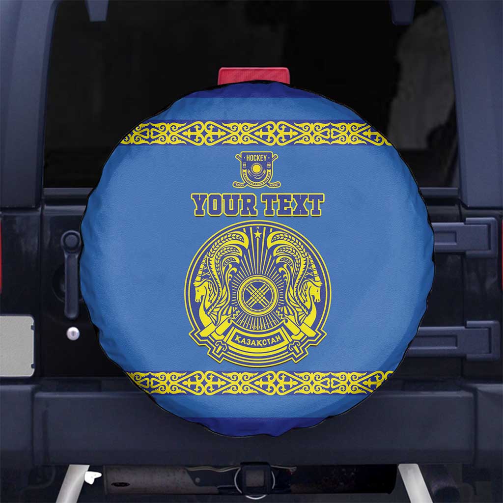 Custom Kazakhstan Hockey Spare Tire Cover Go Kazakh - Wonder Print Shop