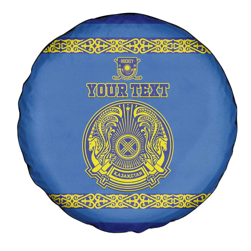 Custom Kazakhstan Hockey Spare Tire Cover Go Kazakh - Wonder Print Shop