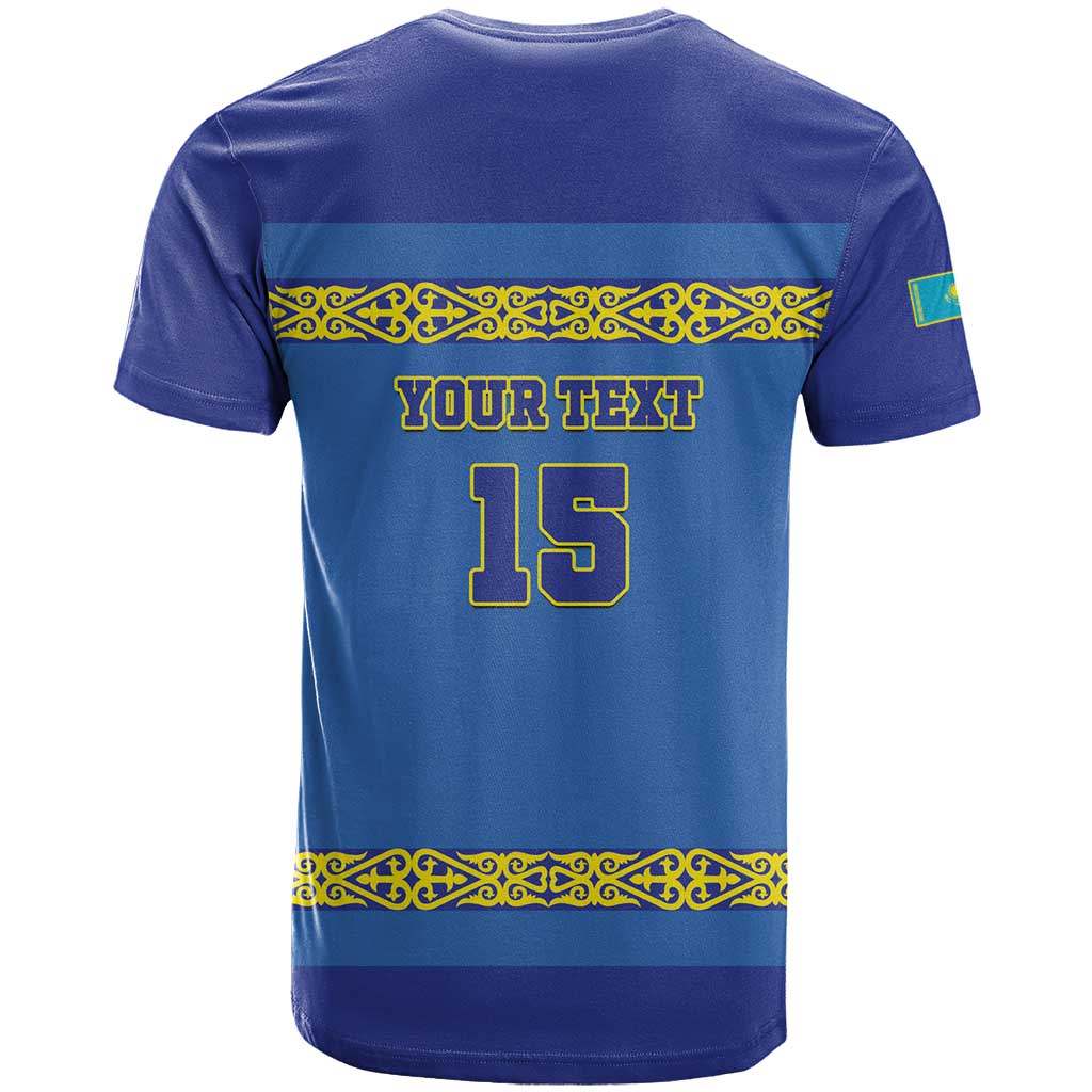Custom Kazakhstan Hockey T Shirt Go Kazakh - Wonder Print Shop