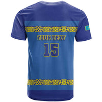 Custom Kazakhstan Hockey T Shirt Go Kazakh - Wonder Print Shop