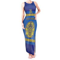 Custom Kazakhstan Hockey Tank Maxi Dress Go Kazakh - Wonder Print Shop