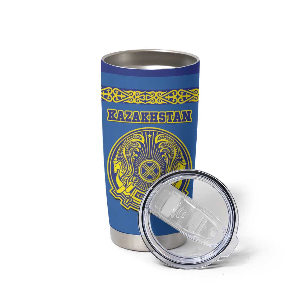 Custom Kazakhstan Hockey Tumbler Cup Go Kazakh - Wonder Print Shop
