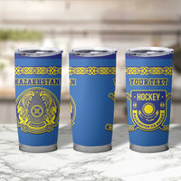 Custom Kazakhstan Hockey Tumbler Cup Go Kazakh - Wonder Print Shop