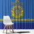 Custom Kazakhstan Hockey Window Curtain Go Kazakh - Wonder Print Shop