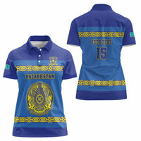 Custom Kazakhstan Hockey Women Polo Shirt Go Kazakh - Wonder Print Shop