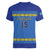 Custom Kazakhstan Hockey Women V-Neck T-Shirt Go Kazakh - Wonder Print Shop