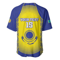 Custom Kazakhstan Football Baseball Jersey Go The Hawks - Wonder Print Shop