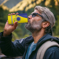 Custom Kazakhstan Football 4 in 1 Can Cooler Tumbler Go The Hawks - Wonder Print Shop