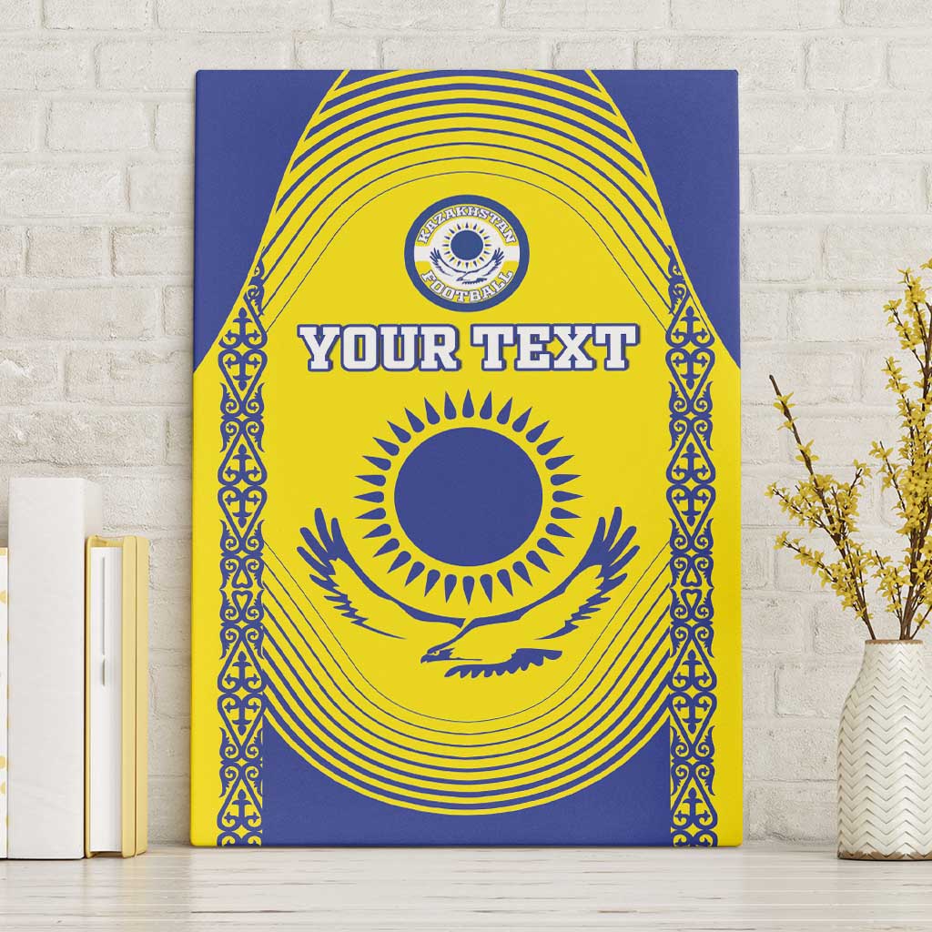 Custom Kazakhstan Football Canvas Wall Art Go The Hawks - Wonder Print Shop
