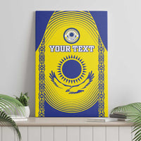 Custom Kazakhstan Football Canvas Wall Art Go The Hawks - Wonder Print Shop