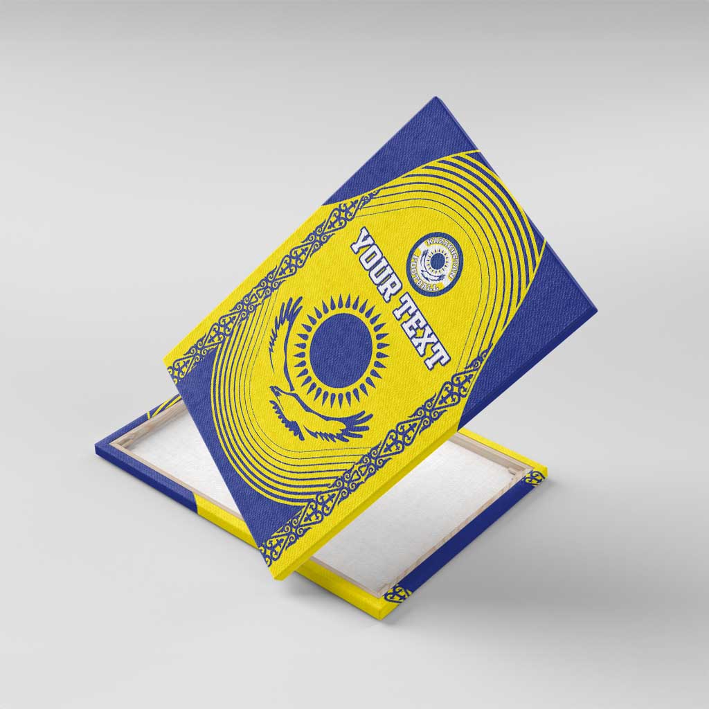 Custom Kazakhstan Football Canvas Wall Art Go The Hawks - Wonder Print Shop