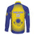 Custom Kazakhstan Football Family Matching Puletasi and Hawaiian Shirt Go The Hawks - Wonder Print Shop
