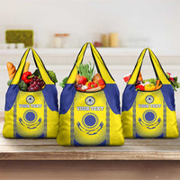 Custom Kazakhstan Football Grocery Bag Go The Hawks