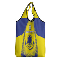 Custom Kazakhstan Football Grocery Bag Go The Hawks