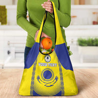 Custom Kazakhstan Football Grocery Bag Go The Hawks