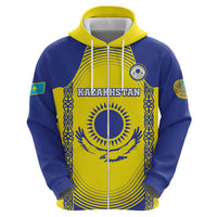 Custom Kazakhstan Football Hoodie Go The Hawks - Wonder Print Shop