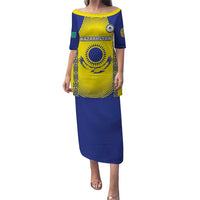 Custom Kazakhstan Football Puletasi Go The Hawks - Wonder Print Shop