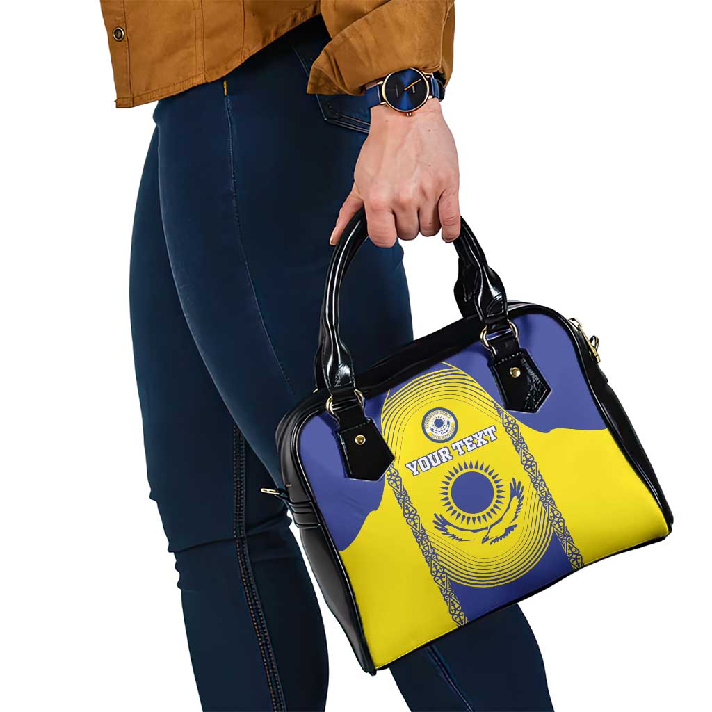 Custom Kazakhstan Football Shoulder Handbag Go The Hawks