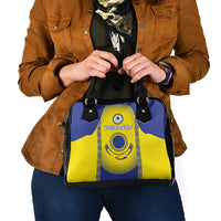 Custom Kazakhstan Football Shoulder Handbag Go The Hawks