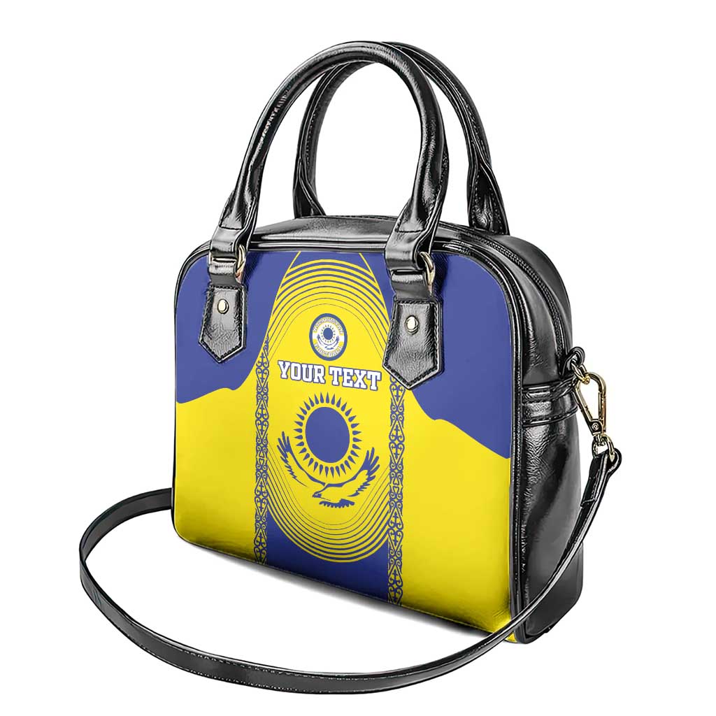 Custom Kazakhstan Football Shoulder Handbag Go The Hawks