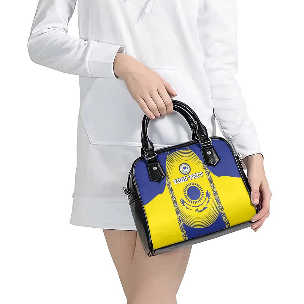 Custom Kazakhstan Football Shoulder Handbag Go The Hawks