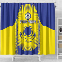 Custom Kazakhstan Football Shower Curtain Go The Hawks