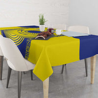 Custom Kazakhstan Football Tablecloth Go The Hawks - Wonder Print Shop