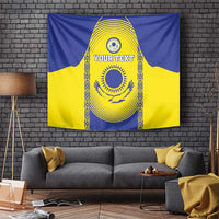 Custom Kazakhstan Football Tapestry Go The Hawks - Wonder Print Shop