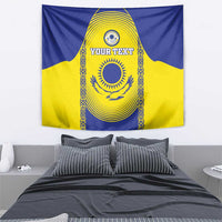 Custom Kazakhstan Football Tapestry Go The Hawks - Wonder Print Shop