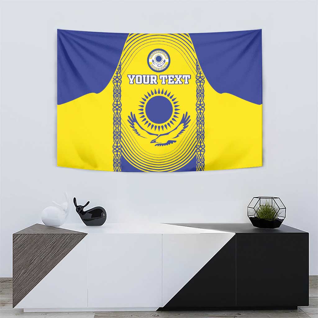 Custom Kazakhstan Football Tapestry Go The Hawks - Wonder Print Shop