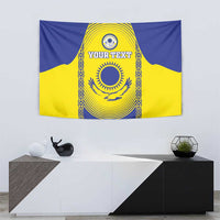 Custom Kazakhstan Football Tapestry Go The Hawks - Wonder Print Shop