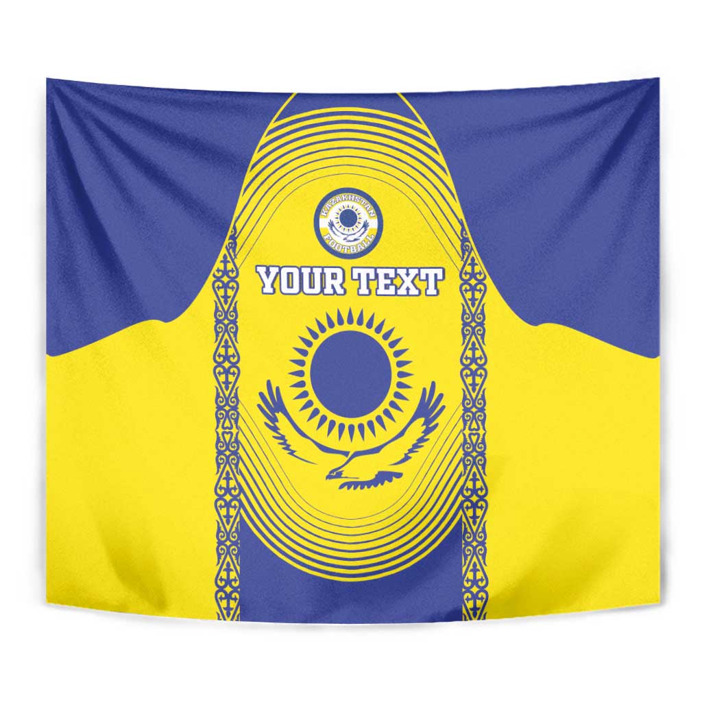 Custom Kazakhstan Football Tapestry Go The Hawks - Wonder Print Shop