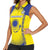 Custom Kazakhstan Football Women Sleeveless Polo Shirt Go The Hawks - Wonder Print Shop